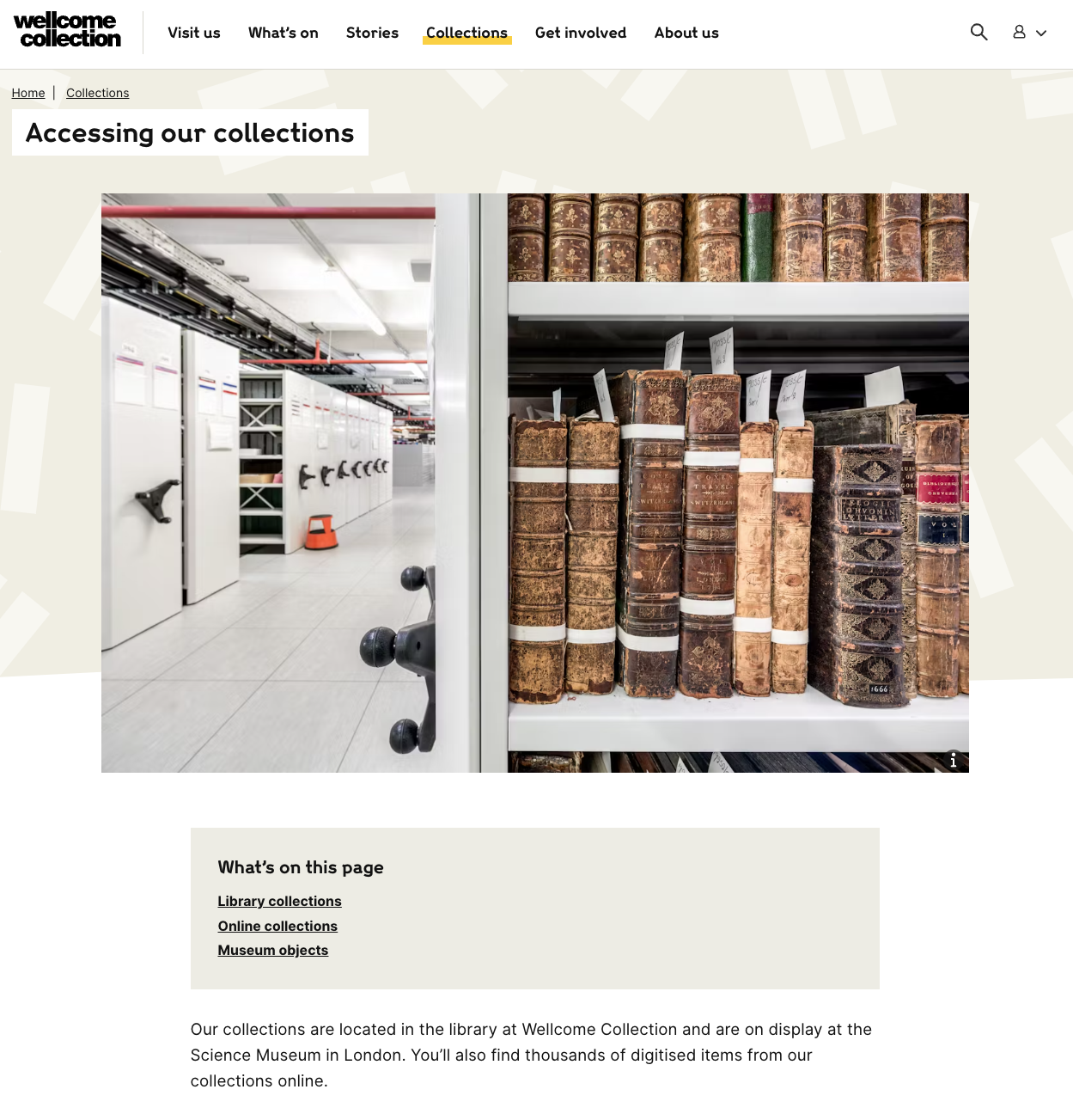 Wellcome Collection accessing collections