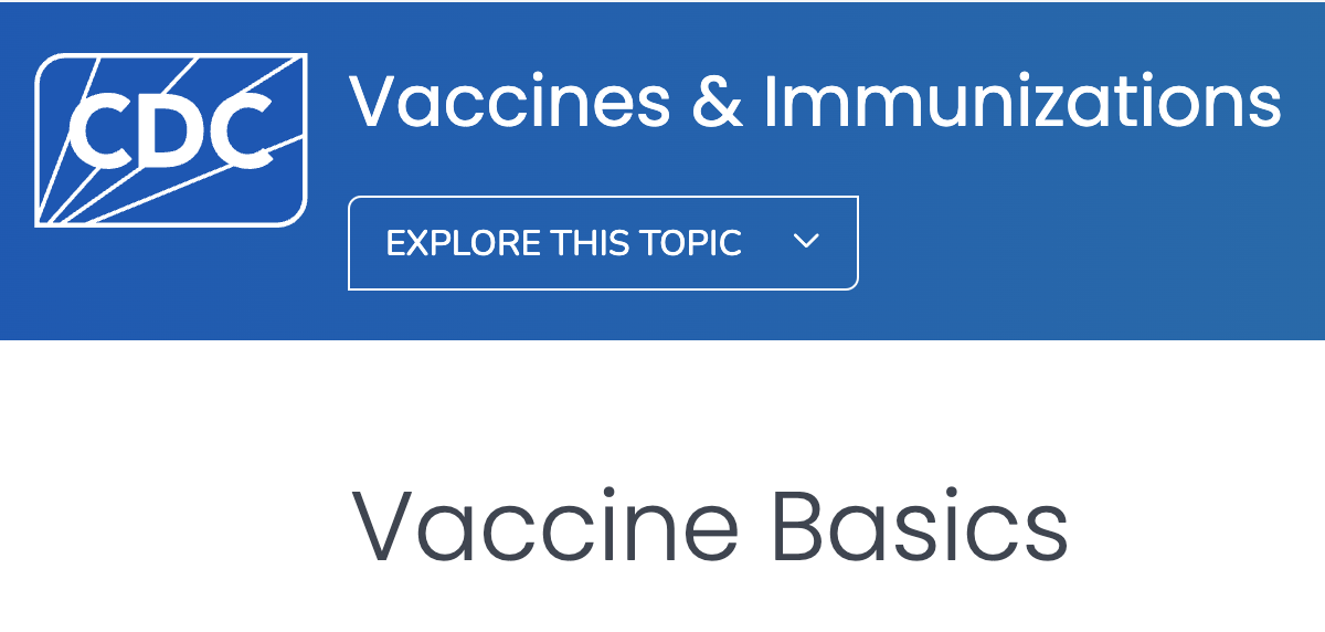 CDC Vaccine basics