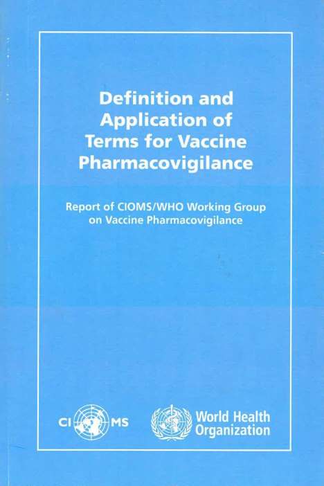 CIOMS Vaccine-Pharmacovigilance-s 2012 cover